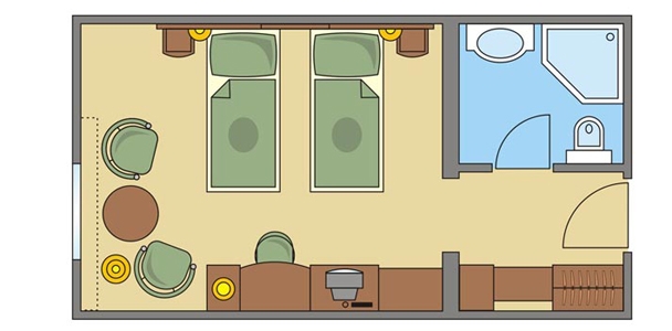 Főépületi hotelszoba 2 (+ 1)  ágyas